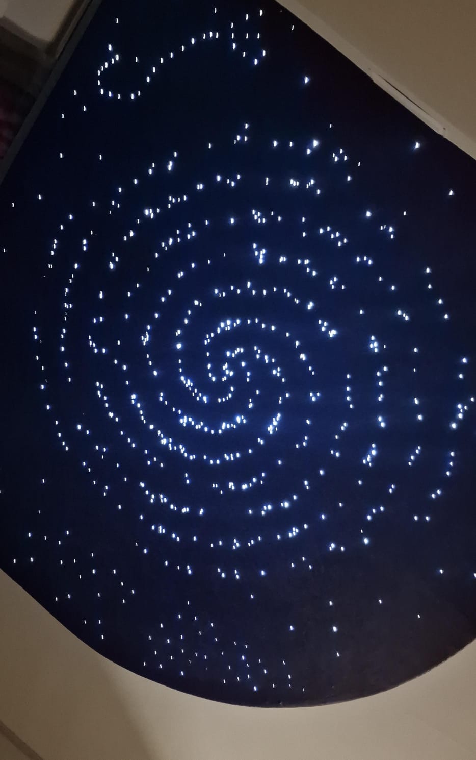 Soffitto a fibra ottica — galassia a spirale